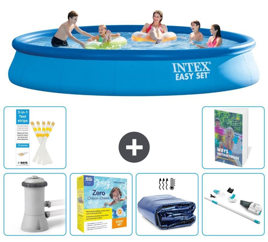 Easy Set Pool Rund - 457x84 cm - 7-teilig S196