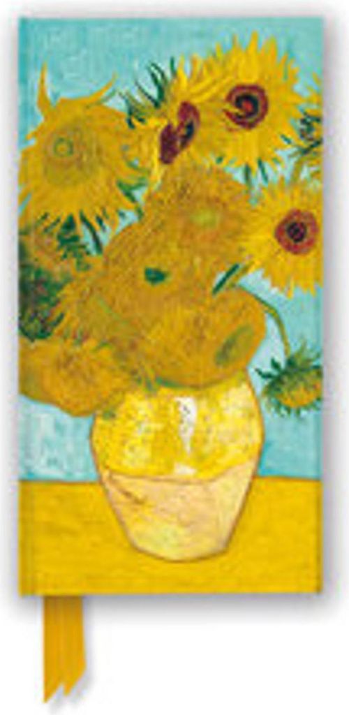 Schmales Hardcover-Notizbuch: Vincent van Gogh, Sonnenblumen