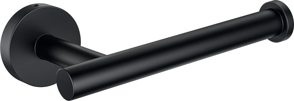 Toilettenpapierhalter-Wandhalterung – stabiler, runder, mattschwarzer Toilettenpapierhalter für Megarollen, hochwertiger Toilettenpapierrollenha...