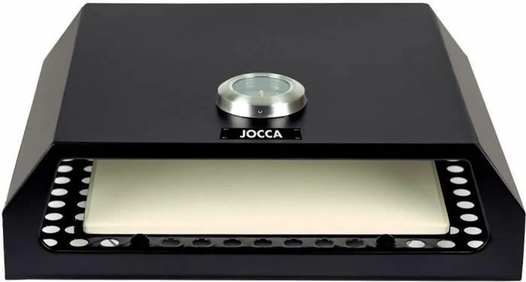 Barbecue portable JOCCA pliant gain de place en acier noir avec grille