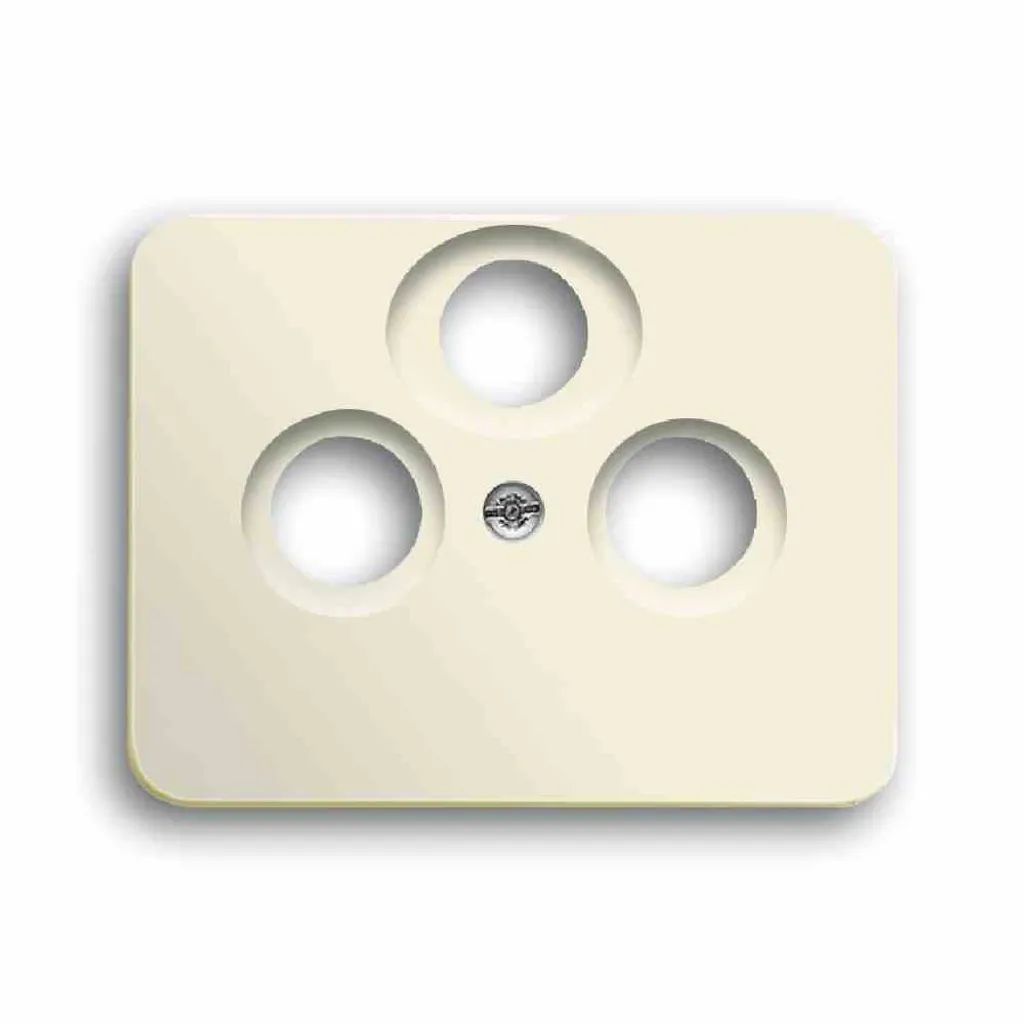 Rénovez vos Prises TV avec la Plaque Centrale Busch-Jaeger Alpha Blanc Glacé