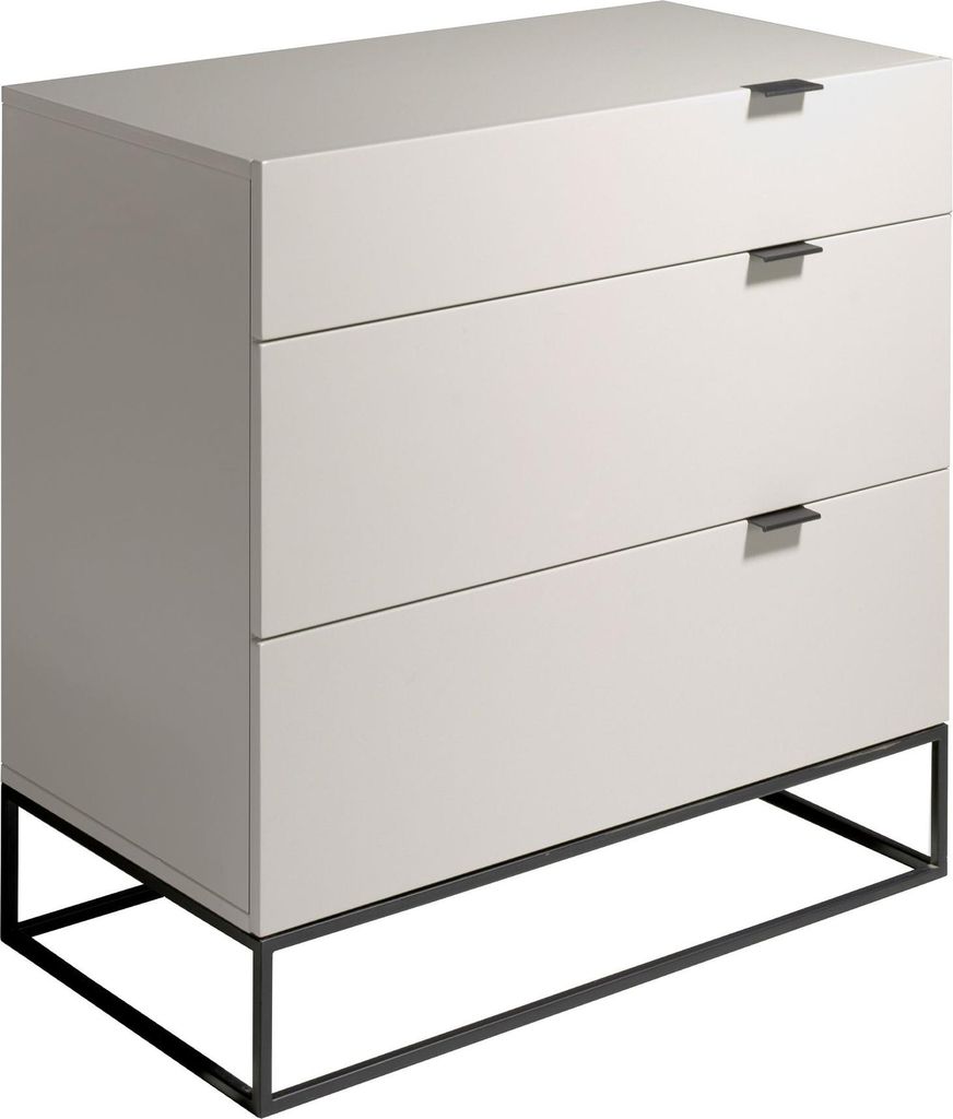 Angel Cerdá Kommode graues Holz und schwarzer Stahl 7020