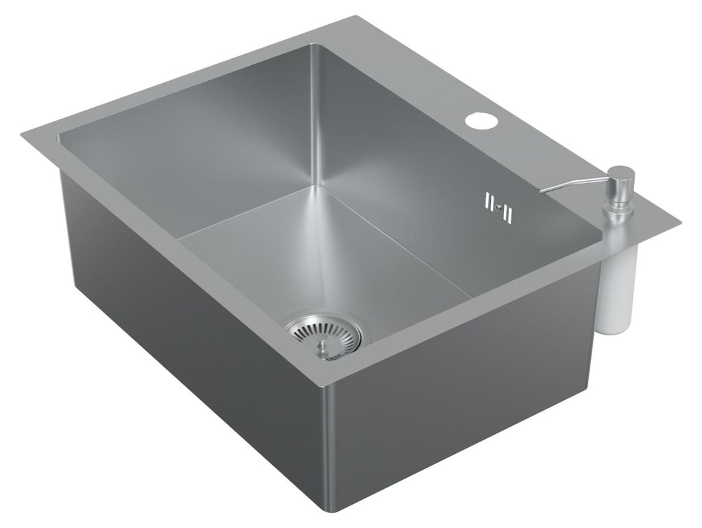 HAGO24 Einbauspüle 55x45cm Edelstahl Küchenspüle Spülbecken Produktbild 