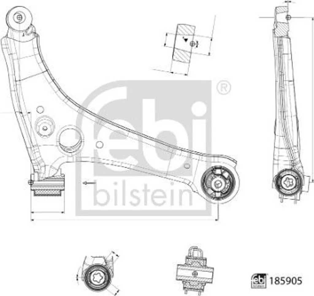 Bras de Suspension Avant pour Mercedes-Benz Sprinter 907/910 (02/18-)
