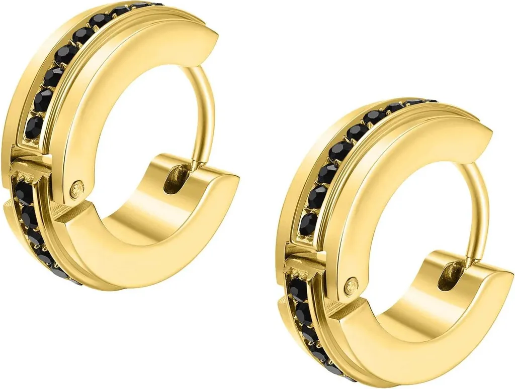 Boucles d'oreilles Police Jewelry Fragment PEAGE0038002 - Acier Noir