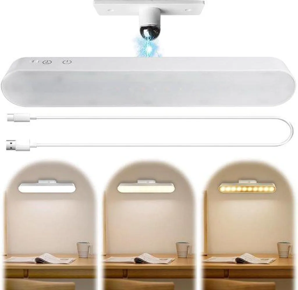 Lampe de salle de bain portable 32cm orientable à 360° LED 4000mW