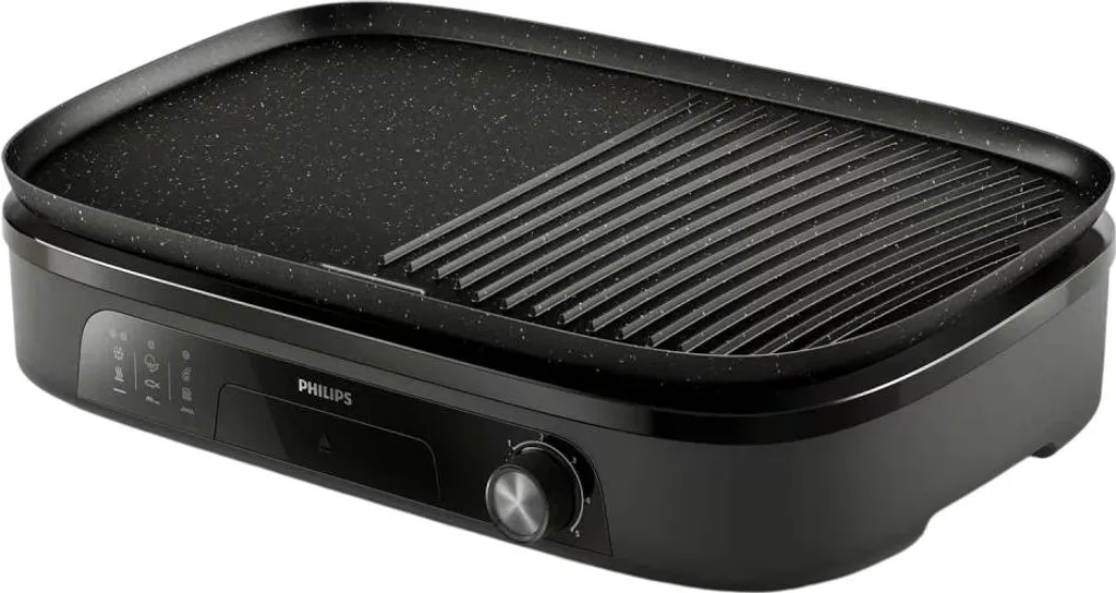 Barbecue d'intérieur Philips 2400W : Idéal pour grillades sans fumée