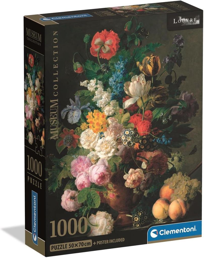 Puzzle CLE 1000 CompactMus.VanDaVasoDiFiori 39970 Immagine del prodotto 