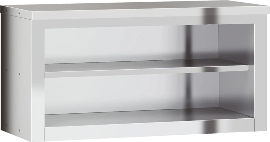 Küchen-Wandschrank mit Ablage Edelstahl