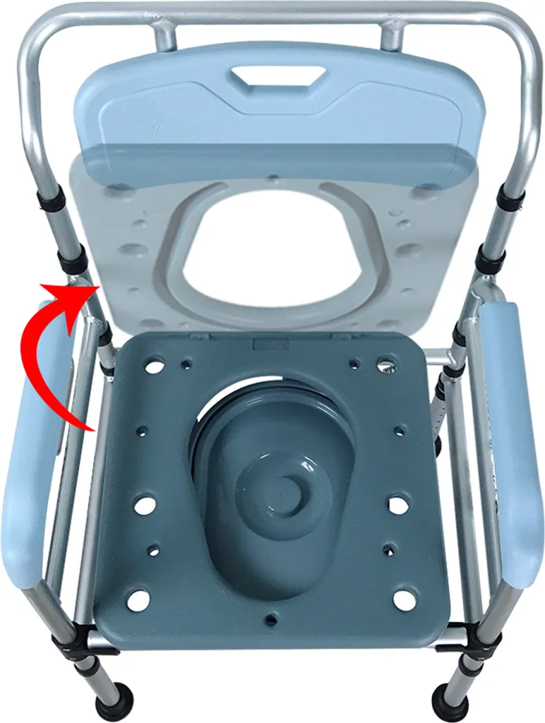 Solution Mobilité : Chaise de Nuit Réglable pour Éviter les Chutes WC - 5