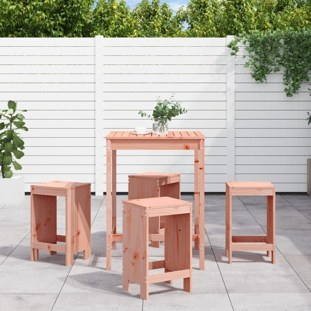 "Rabatt" 5-tlg. Gartenbar-Set Massivholz Douglasie - Lounge-Dining set CC7774