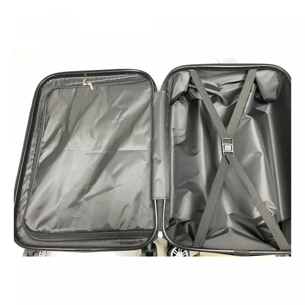 Lot de Valises Rigides Argent 3 Tailles avec Roulettes Multidirectionnelles - 4