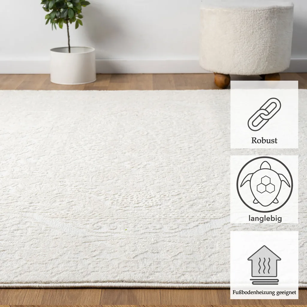 Tapis de Chambre Moderne Effet de Profondeur 3D et Finition Douceur