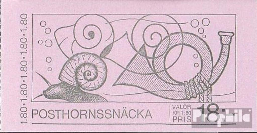 Briefmarken Schweden 1983 Mi 1248D MH (kompl.Ausg.) Produktbild 