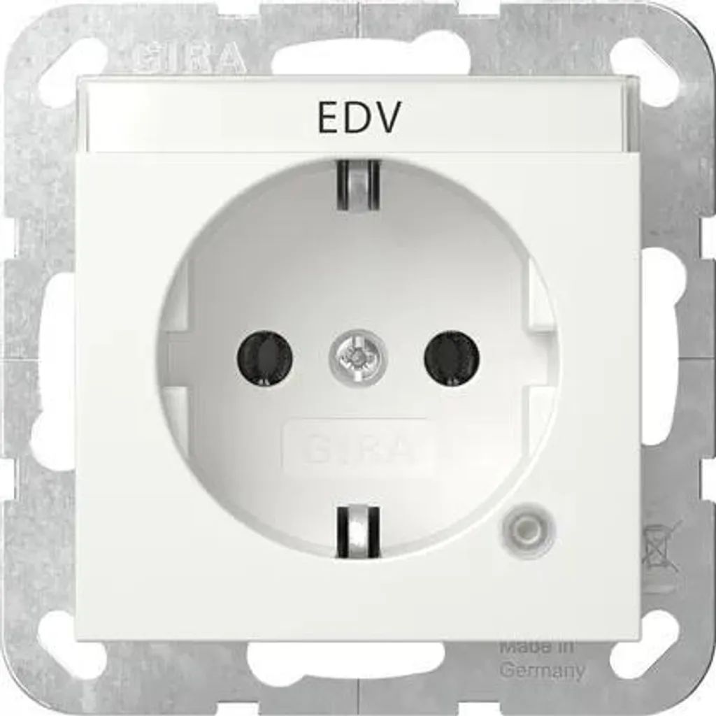 Prise de courant Gira 445227 Schuko avec protection enfant et témoin LED