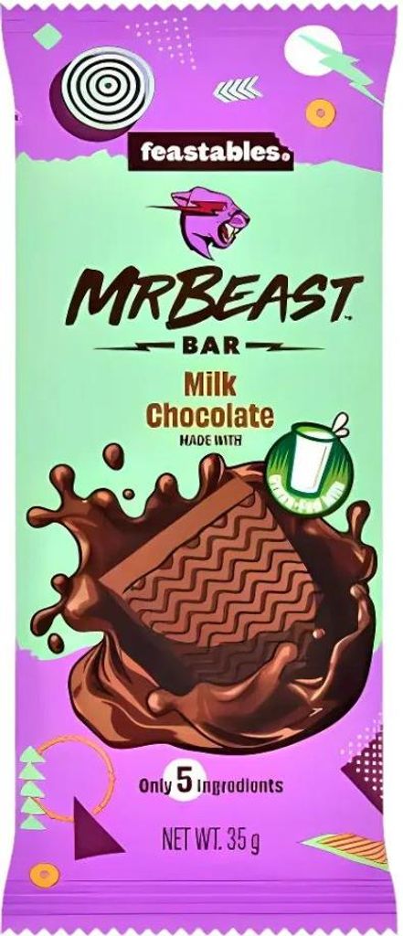 Feastables Mr. Beast Bar Cioccolato al latte 35 g Immagine del prodotto 