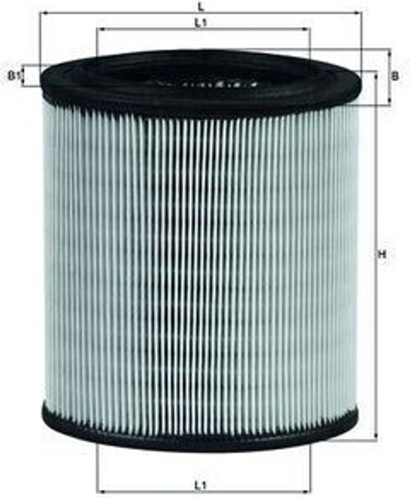Luftfilter MAHLE LX 715 passend für PEUGEOT 106 II Schrägheck (1A, 1C) Filtereinsatz