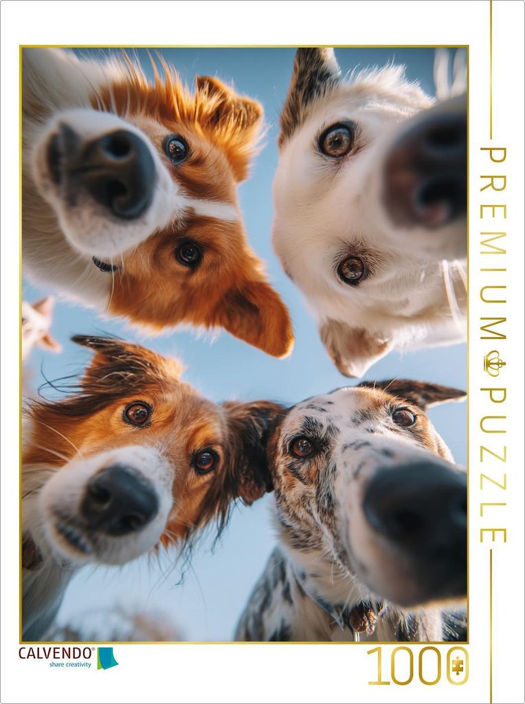 CALVENDO Puzzle Ein Motiv aus dem Kalender Lachen auf vier Pfoten | 1000 Teile Lege-Größe 64x48cm Foto-Puzzle für glückliche Stunden
