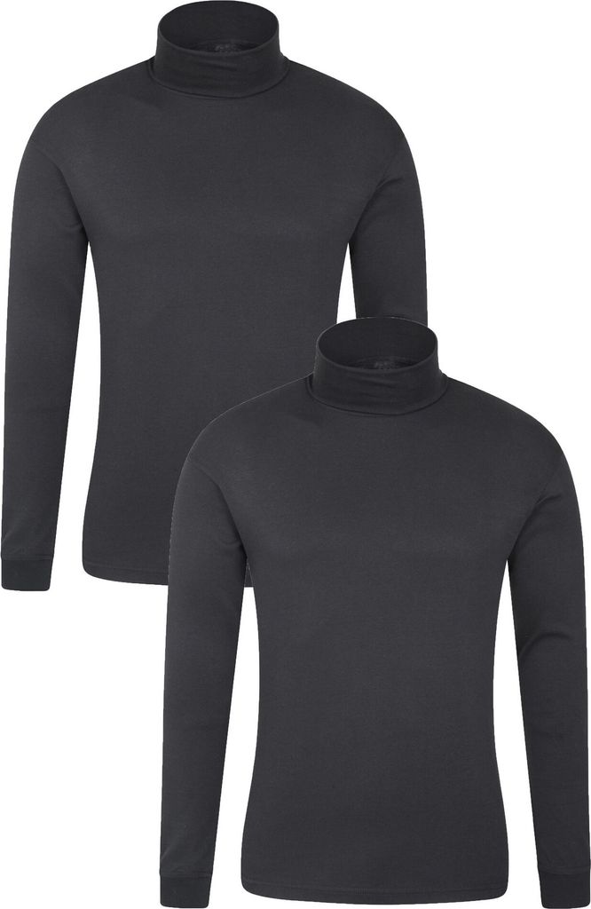 Mountain Warehouse - "Meribel" Thermo-Top für Herren (2er-Pack) MW1742 (L) (Schwarz)