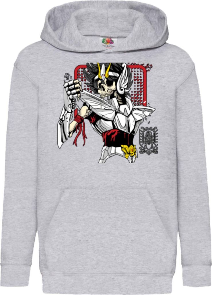 Kinder Kapuzenpullover Japan Anime Manga Saint Anime Seiya Zombie Knight 03 Undead Seiya, 9-11 Jahr - 140 / Schwarz
