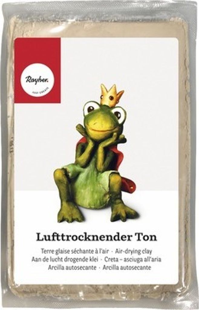 Lufttrocknender Ton weiß 1 kg Produktbild 