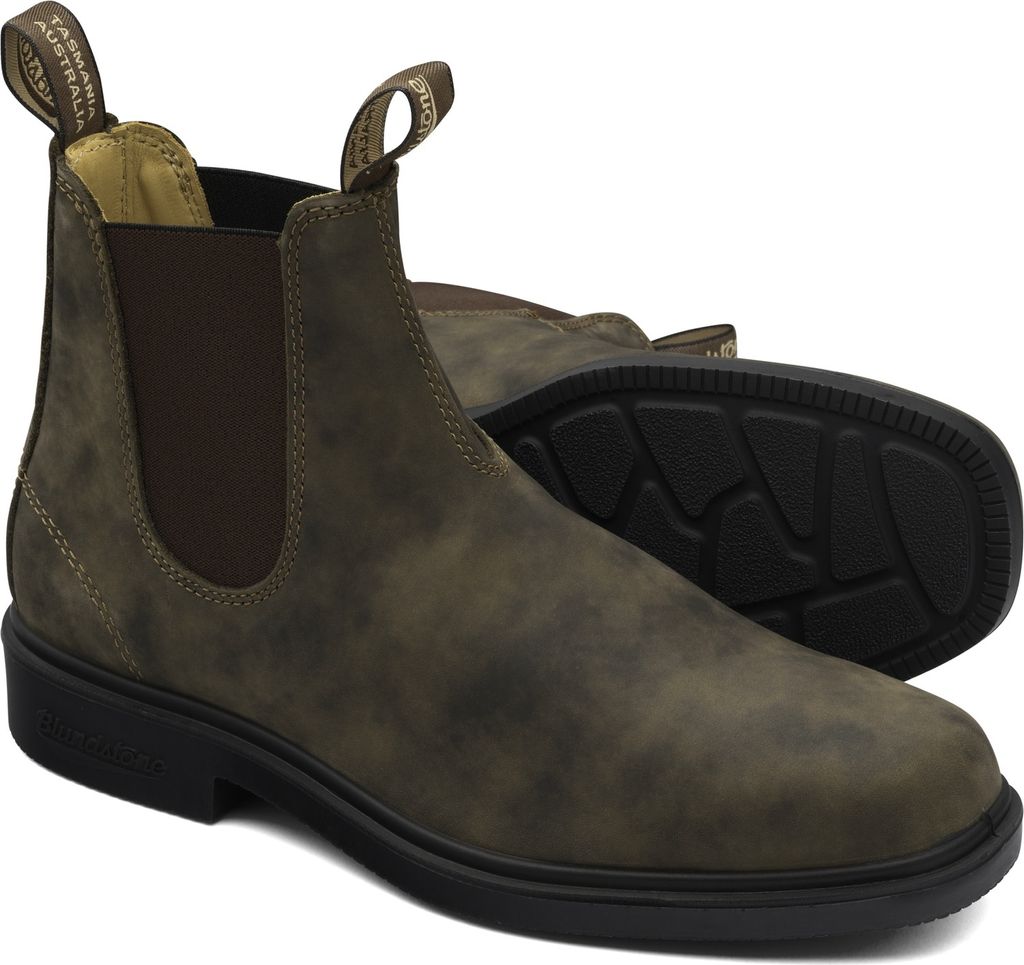 Blundstone 1306 Frauen Elastische Seite Leder Chelsea Stiefel Rost – 8,5 UK / Braun