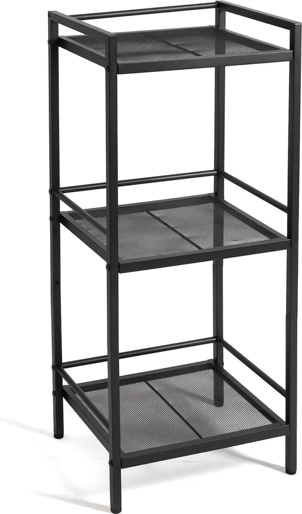 Étagère échelle 3 niveaux pour organiser salle de bain et cuisine dorée
