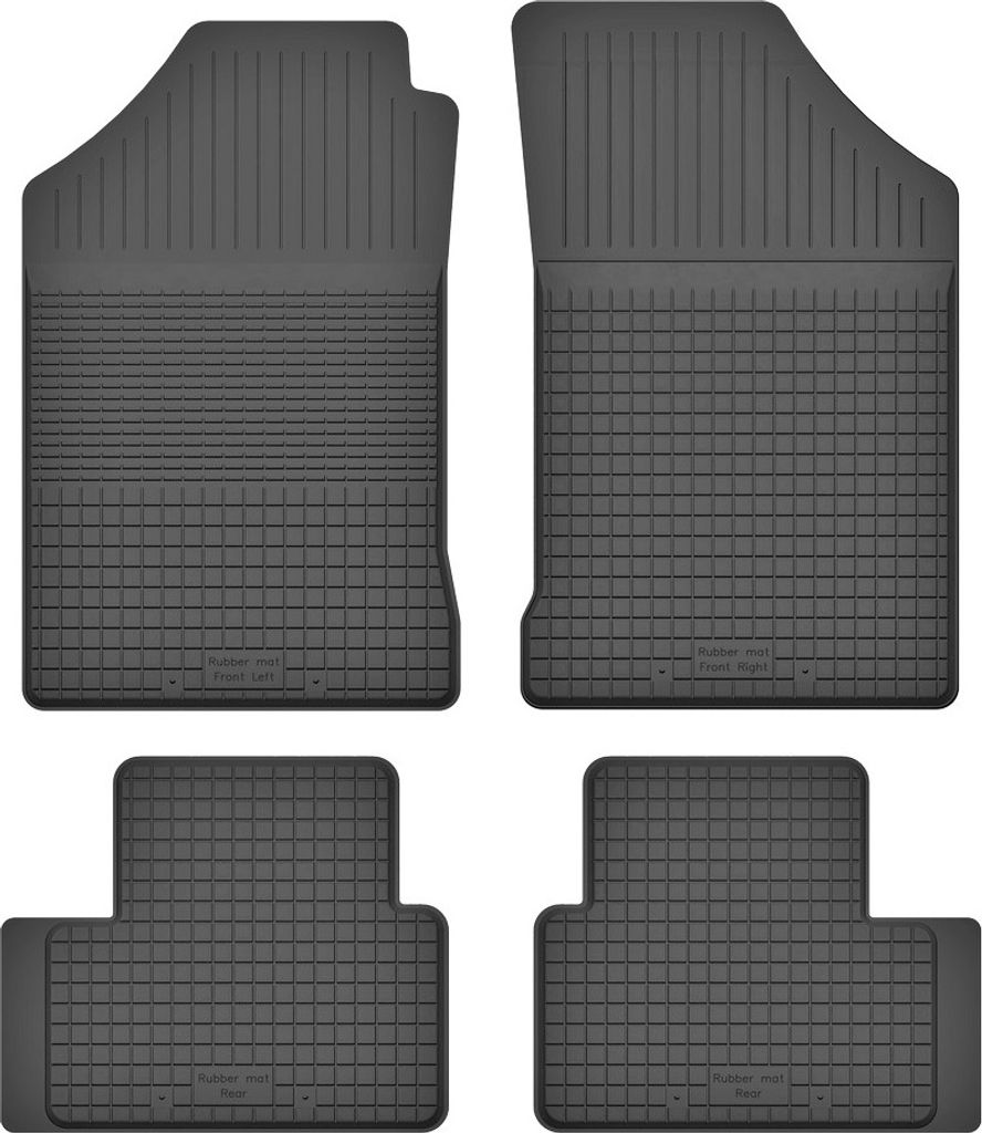 Gummi-Automatten, 4er-Set, universell für: Lancia Ypsilon I Fließheck (1996-2003)