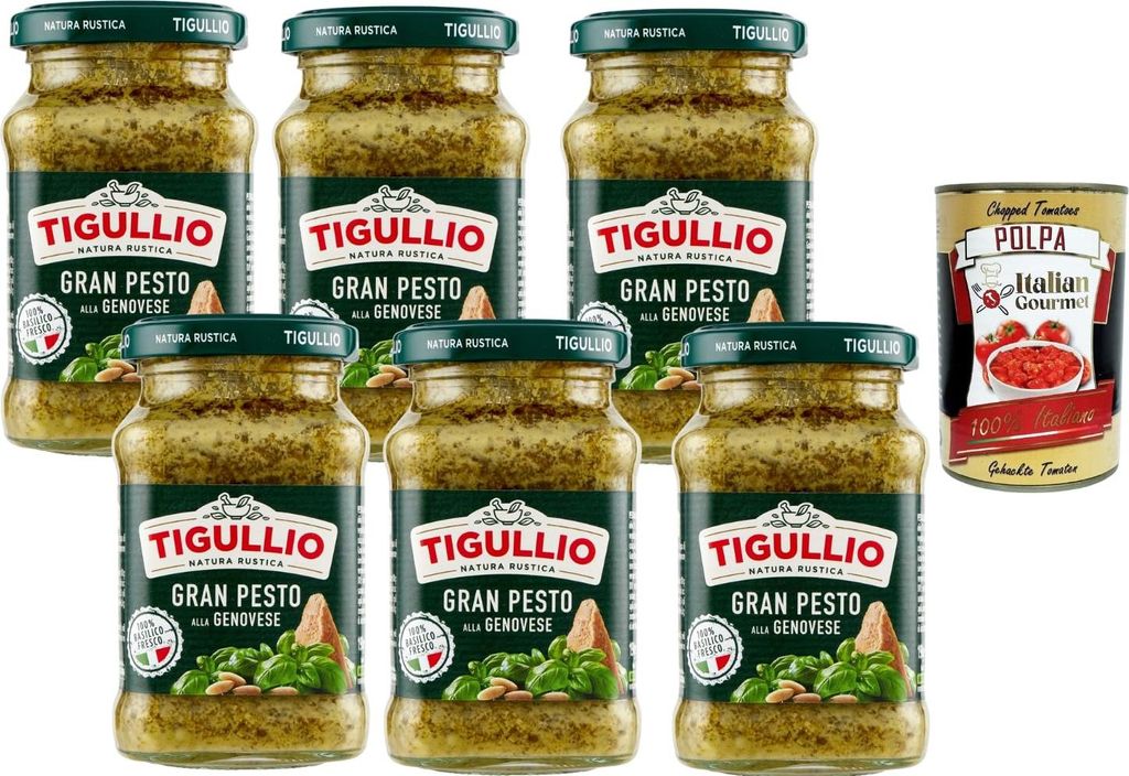 Tigullio Gran Pesto alla Genovese 6x190g Vorratspack – Produktbild 