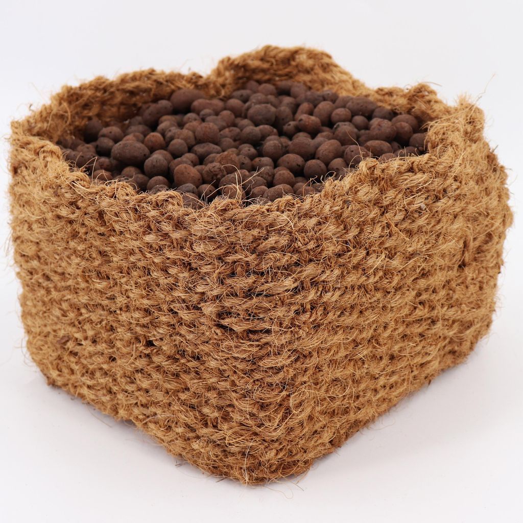 9 Macetas de fibra de coco, 20 x 20 x 15 cm. Macetas para Imagen del producto 