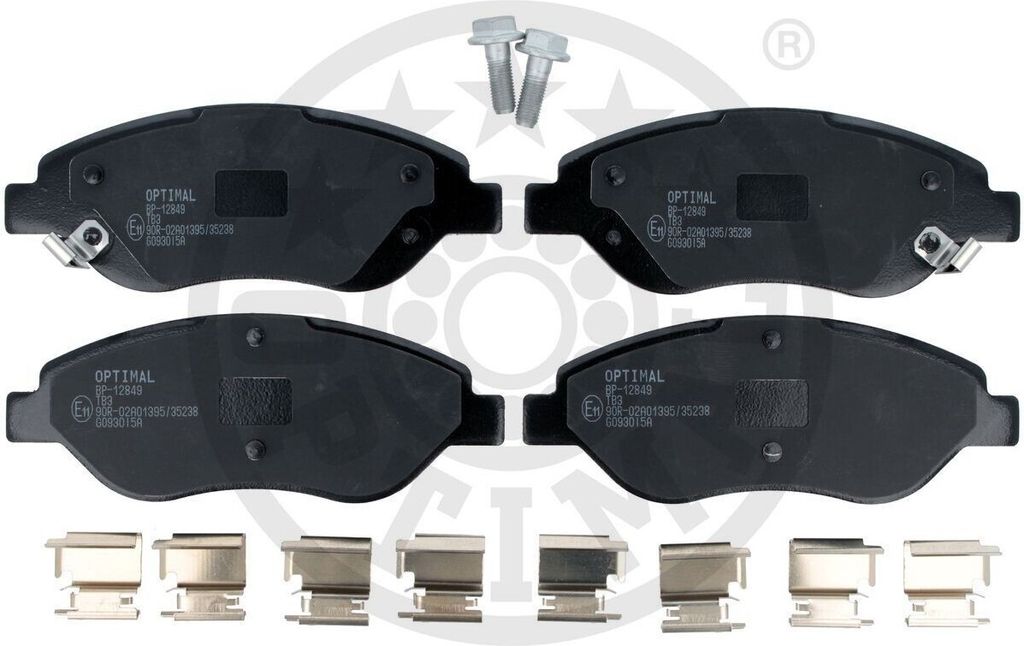 OPTIMAL Bremsbeläge Satz Vorne Bremsklötze für FIAT TIPO Kombi (356) BP-12849