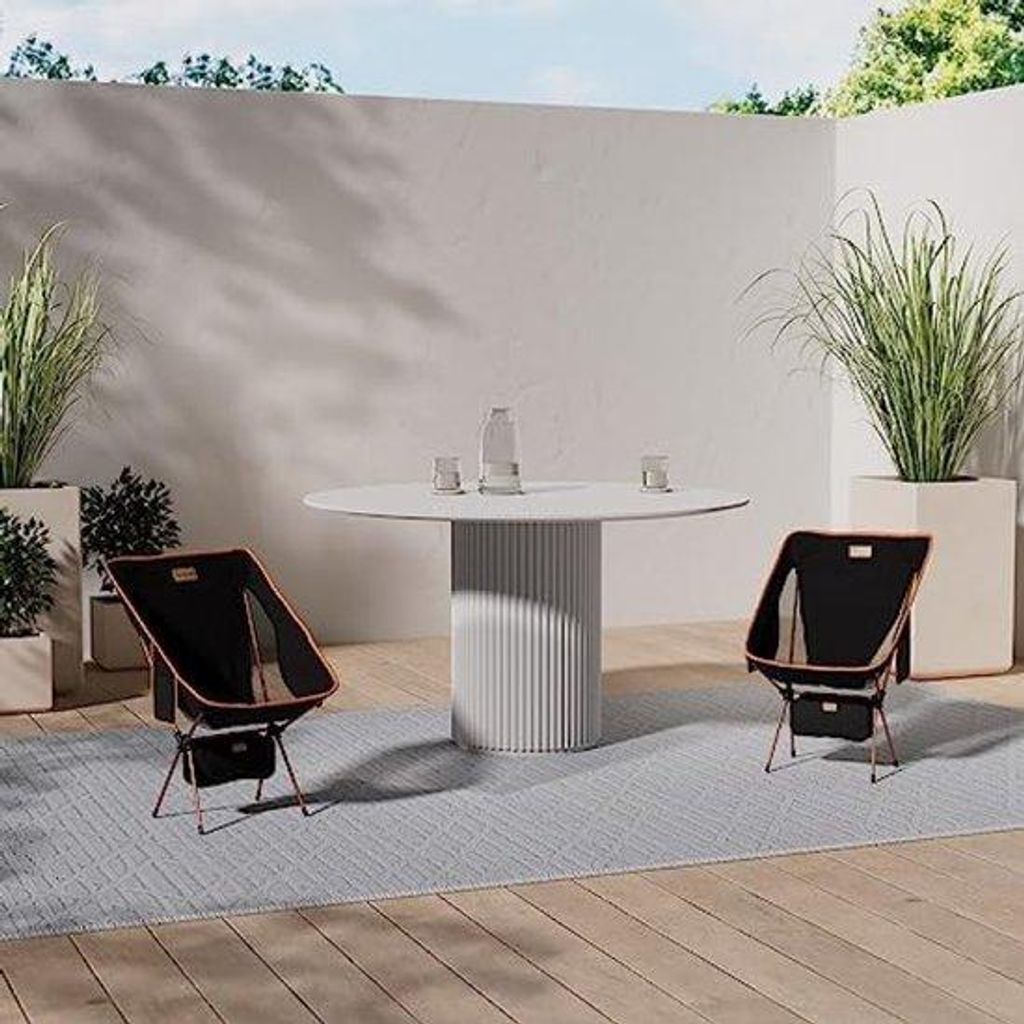 Famanu Campingstuhl Ultra Leicht - Zusammenklappbarer Strandstuhl mit Tragetasche - Robust und Tragbar für Camping, Picknicks, Garten und Angeln