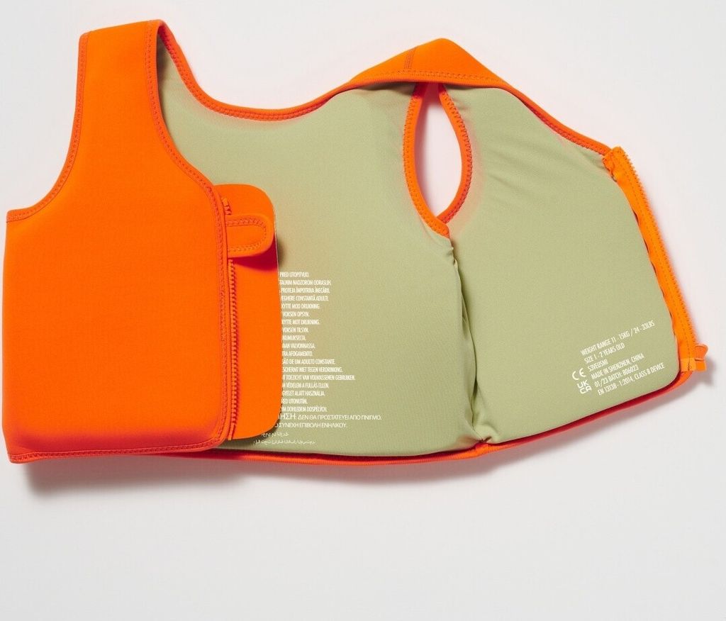 Kinder Swimtime Schwimmweste Sonny die Meereskreatur Neon Produktbild 4