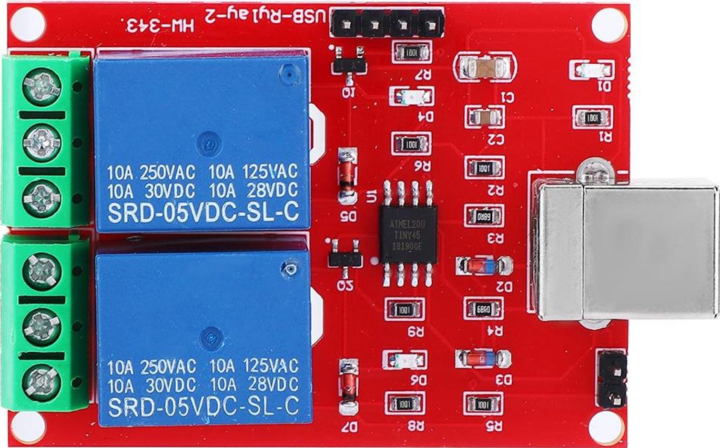 przełącznik sterujący USB 5 V 2-kanałowy moduł Zdjęcie produktu 
