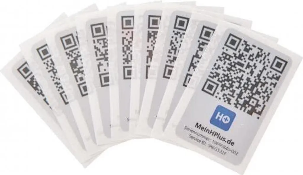 Hekatron Mein HPlus étiquettes QR autocollantes 30-6800118-01-01