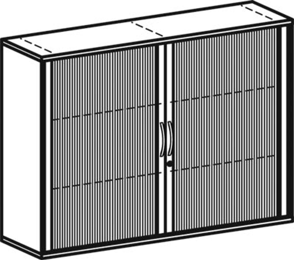 Geramöbel Querrollladenschr. Pro,Li1152x1600x425, 3OH,silber