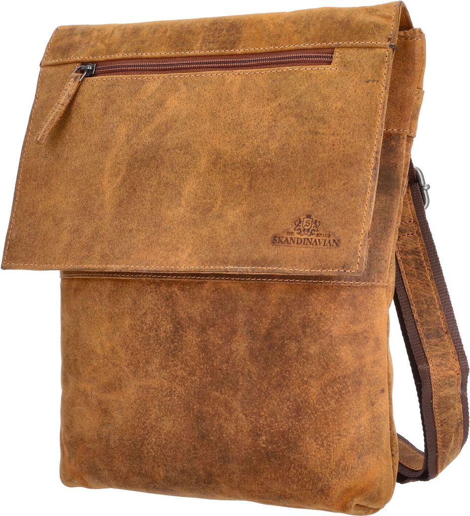 The Skandinavian Brand Leder Umhängetasche Hunter tan