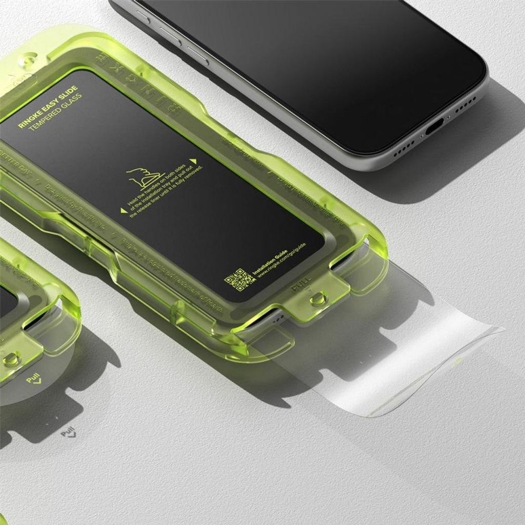 Verre trempé Ringke Easy Slide 2-pack pour iPhone 17 Pro - Image du produit 