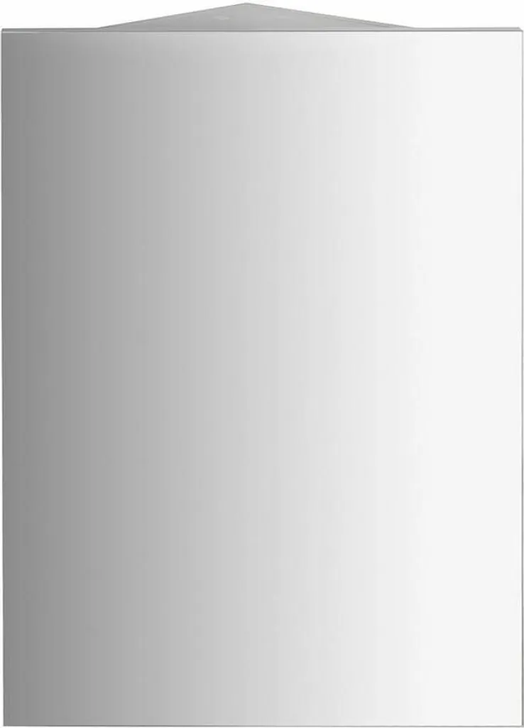 Armoire de toilette d'angle 36cm compacte et lumineuse blanc ZOJA