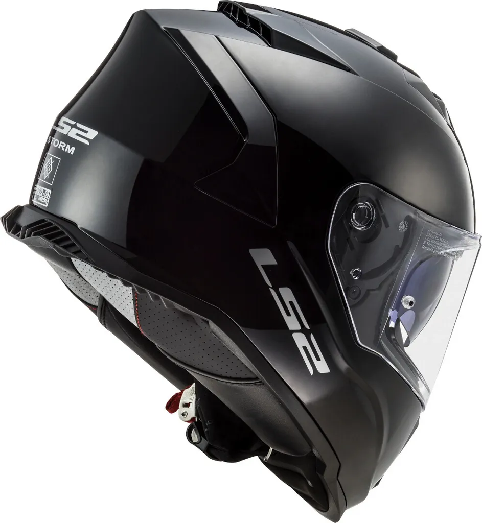 Casque LS2 FF800 Storm XS noir avec écran solaire et ventilation active