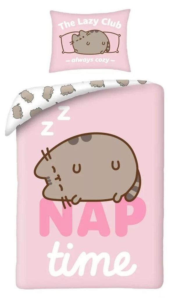 Pusheen Bettbezug, Motiv: Nickerchen, 140 x 200 cm, Produktbild 