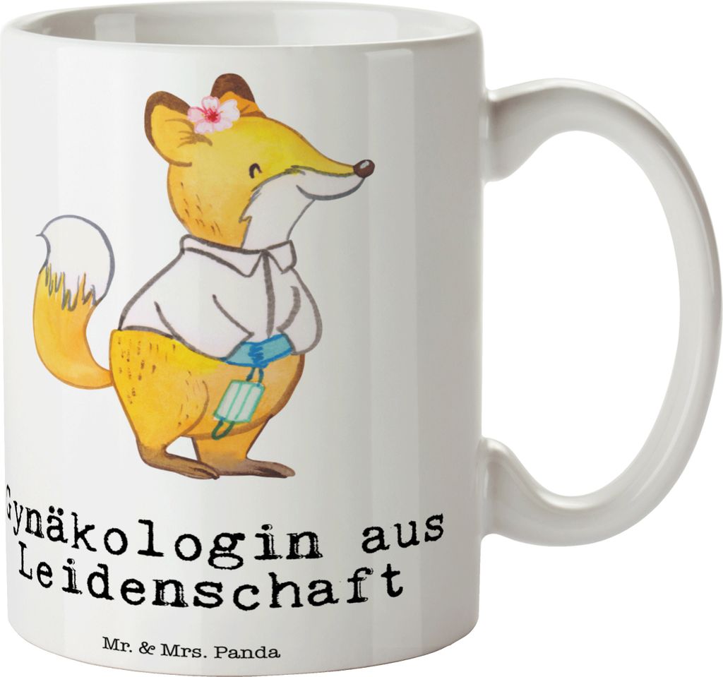 Mr. & Mrs. Panda Keramiktasse Gynäkologin Leidenschaft - Produktbild 
