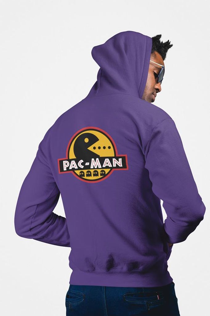 D&B Uni Hoodie ZIPGM00009 PacMan Lila-Größe M