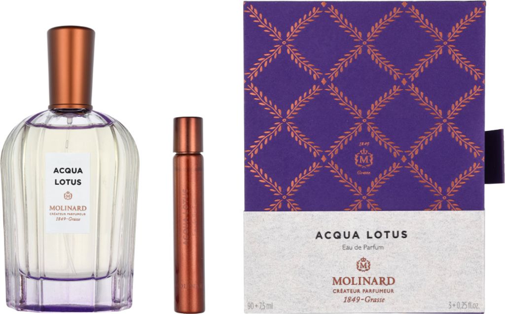 Molinard La Collection Privee Acqua Lotus Giftset Edp Spray 90ml/Edp Spray 7,5ml 97,5 ml