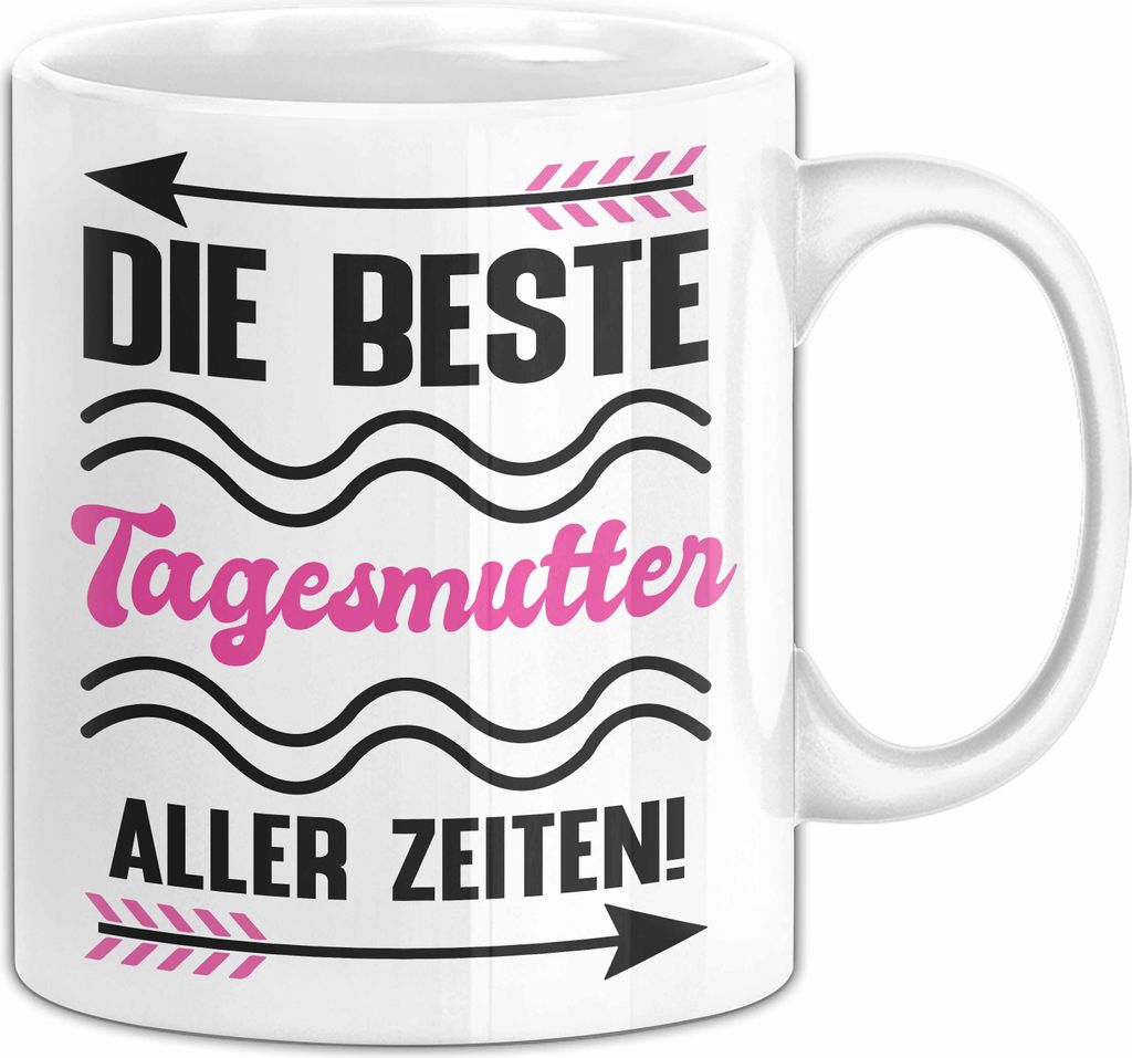 Die Beste Tagesmutter Aller Zeiten Tasse Geschenk Kaffee-Becher (Weiß)