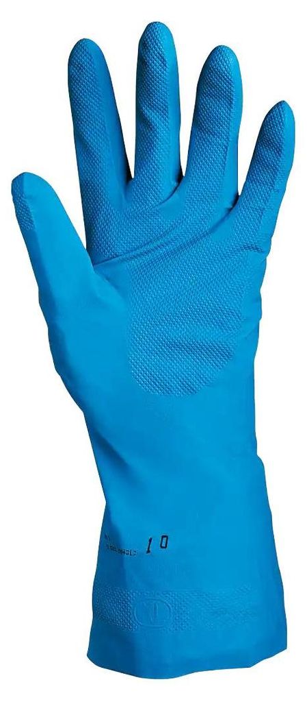 Sir Safety SAFETRIL Chemikalienschutzhandschuhe Nitril lebensmittelecht 12 Paar, S, Hellblau