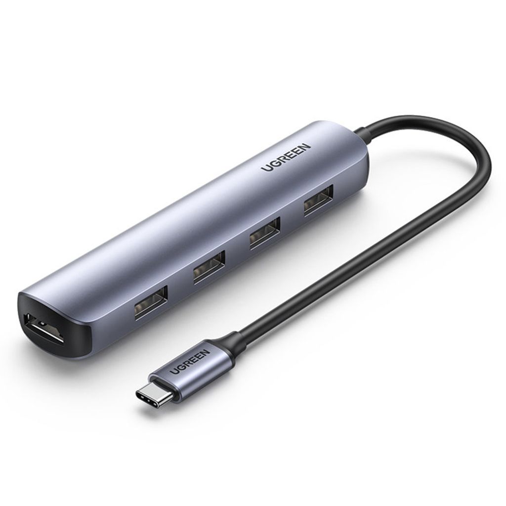 UGREEN USB-C to 4*USB 3.0+HDMI Hub Produktbild 
