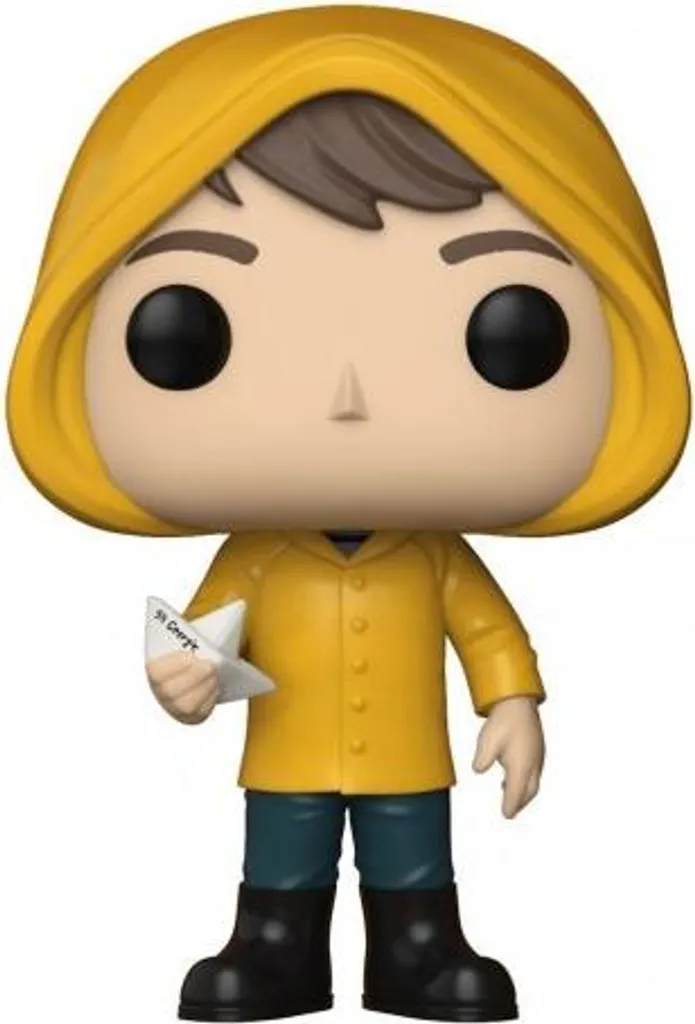 Funko Pop Georgie Denbrough IT avec Imperméable Jaune et Bateau en Papier