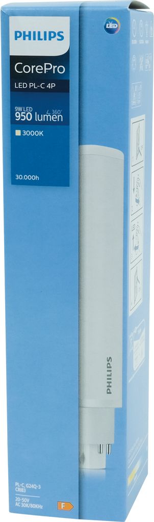 A product box for a Philips LED light bulb.