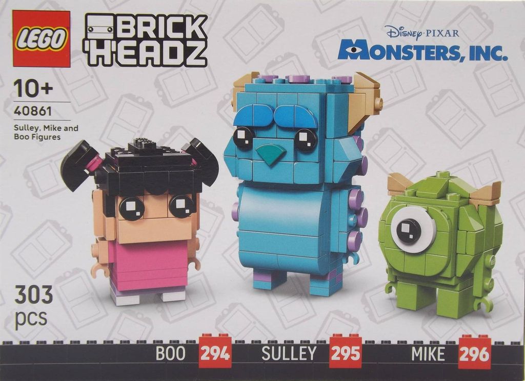 LEGO® BrickHeadz 40861 Sulley, Mike und Boo Figuren Produktbild 